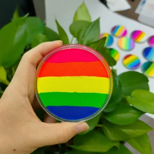 30g Water-Based Non-Toxic Rainbow Gradient Split Cake Face Paint Cake