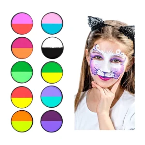 30g Water Based Single Dual Cake Face Paint Color Professional Makeup Face Paint for Costume