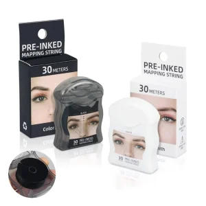 30m No Liquid Mapping String Eyebrow Pre Inked Thread Mapping Brows Marker Line Black Permanent Makeup Tattoo Dyeing Tool