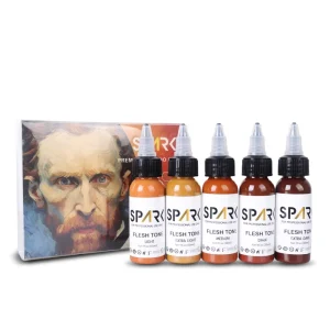 30ml/Bottle 5 Color Skin Tone Color Tattoo Ink for Professional Tattoo Artist Permanent Makeup Pigment Tattoo Ink
