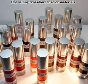 30ml Vacuum Bottle Permanent Makeup Pigment 22 Colors (6 Corrector) for Eyebrow Lips Eyeliner Machine & Hand Use