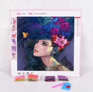 30×40 40x50cm Personal Picture Customized Cartoon Girl Full Drill 5D Diamond Painting Set