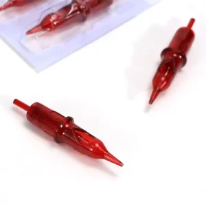 316 Stainless Steel Body Art Red Disposable Tattoo Cartridge Needle Permanent Makeup Sharp Tattoo Supplies Needles