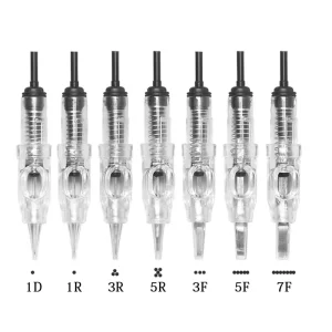 316 Stainless Steel Cartridge Needles Disposable 0.18 0.2 0.25 0.3 0.35 0.4MM 1RL