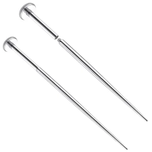 316L Stainless Steel Pin Thread Insertion Type Cleft Lip Earring Hole Needle