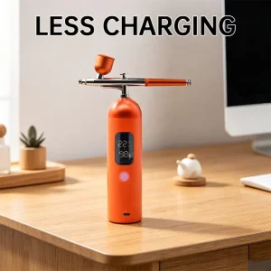 35 PSI Cordless Airbrush Compressor Kit Dual Action Airbrush for Cake Decoration Adjustable Nozzle