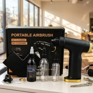 35PSI 7L/min Cordless Rechargeable Plastic No Clog Airbrush Hair Styling Tools Professional Barbershop Barber Hair