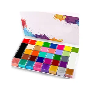 36 Colors Custom Halloween Oil Based Block Body Face Paint Kit for Makeup