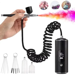 36PSI Cordless Airbrush Handheld Spray Diy Nail Paint Gun Portable Wireless Airbrush Compressor Kit for Cake Decoration