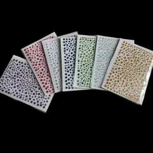 3D Colorful Crystal Girl Crystal Diamond Face Stickers Party Diamond Rhinestone Facial Sticker Eye Body DIY Party Face Slider