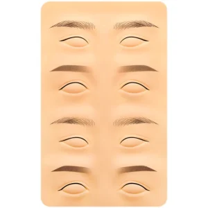 3D Eyebrow Eyeliner Tattoo Silicone Practice Skin Latex Permanent Makeup Skin Microblading Practice Kit