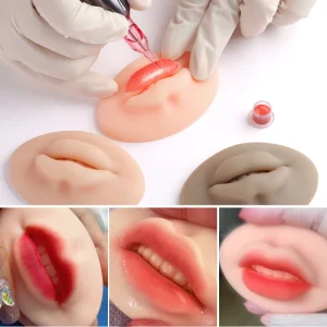 3D Facial Permanent Makeup Lip Silicone Practice Skins Microblading Training Permanent Makeup Accessories