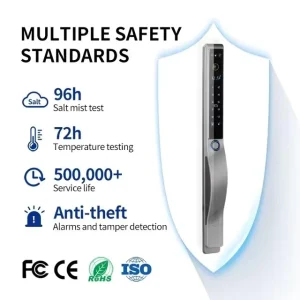 3D Luxury IP68 Smart Lock with Handle Tuya TTLock Magnetic Digital Smart Card Key Electronic Door Locks Handle