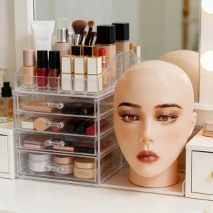 3D Makeup Practice Face Plate Very Lifelike Silicon Face Mask Reusable Makeup Training Mannequin Head for Makeup Practice