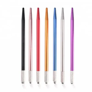 3D Manual Fog Eyebrow Semi Permanent Microblading Tebori Tattoo Pen for Circular Needles Round Blades