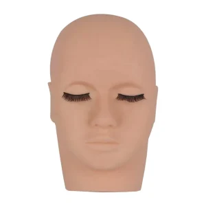 3D Microblading Tattoo Manikin Set Silicone Salon Training Model Eyelash Permanent Makeup Practice Dolls Reusable 25cm*14cm Tool