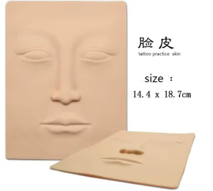 3D Permanent Makeup Eyebrow Face Practice Skin Tattoo Skin Tools Silicone Tattoo Microblading Practice Skin
