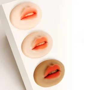 3D Practice Lip Soft Silicone Skin Open Mouth for Permanent Makeup Artists Microblading Lip Blush Training Accessories Tool