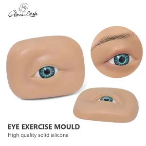3D Realistic Textured Silicone Eyebrow Tattoo Disposable Plastic Eyelash Extension Practice Makeup Model