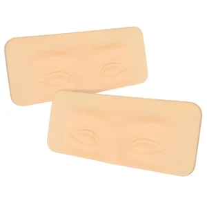 3D Silicone Eyebrow Practice Pad for Permanent Makeup & Microblading Skin Color 7x16cm 6mm Thickness Convenient