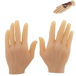 3D Silicone Left/Right Hand Arm Practice Skin Permanent Makeup Training Tool for Beginners and Makeup Artists