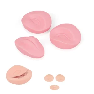 3D Silicone Permanent Makeup Tattoo Practice Skin Blank Eye Lips Face Makeup Training Microblading Tattoo Tool Accessories