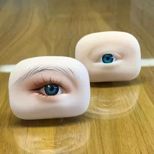3D Silicone Practice Eye Skin Model for Microblading, Eyebrow Shading and Eyeliner Tattoo