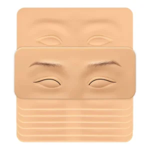 3D Silicone Tattoo Practice Skin for Eyebrows & Eyeliner Microblading Permanent Makeup Training Tool