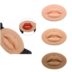 3D Soft Silicone Lip Skin Training Accessories for Permanent Makeup Artists Human Lip Blush Beauty Personal Care