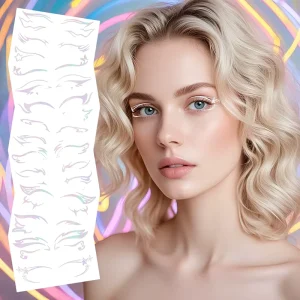 3D Stereoscopic Laser Facial Tattoo Sticker Waterproof Paper Body Application Temporary Print
