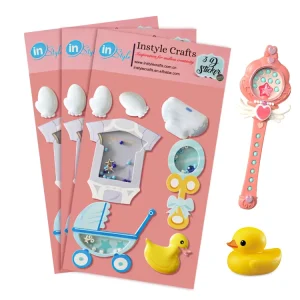 3D Stickers Scrapbooking Decoration Journaling Adhesive Stickers Non Toxic Sticker for Kids