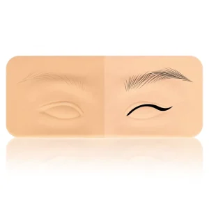 3D Tattoo Eyebrow Module with Dashed Lines for Hair Stroke Eyebrow Practice Skin Latex Silicone for Permanent Makeup Training