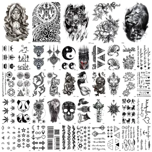 3D Waterproof Eco Friendly Non Toxic Custom Tiny Handrawn Tattoo Sticker