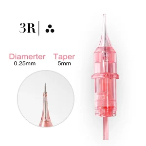 3R 0.25MM PMU Needles YD Pink Crystal Universal Cartridge
