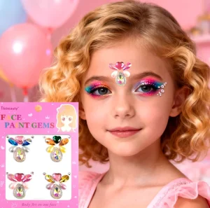 3d Holiday Party Rhinestone Gemstone Stickers Eye Makeup Stage Makeup Tattoos Eyebrow Center Stickers