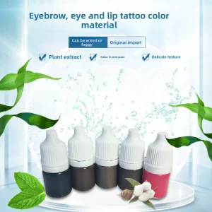 3ml Trial Size PMU Pigment Pure Plant Based Highly Concentrated for Eyebrow Eyeliner & Lip Tattoo OEM Custom Logo Available