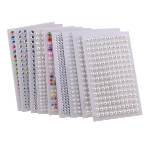 3mm 5mm Rhinestone Make up Festival Party Gems Face Jewel Stickers Acrylic Gem Sticker Custom Gem Stickers
