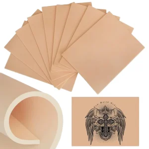3mm Thick 8 X 6 Inch TPE Material Tattoo Practice Skins 10 Pack Permanent Makeup Training Tool