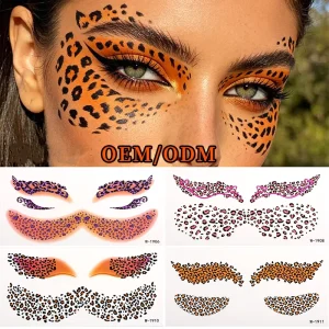3pcs Halloween Eye Shadow Tattoo Sticker Set