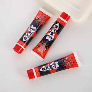 3pcs Vampire Costumes Halloween Fake Blood for Filming Realistic Bleeding Props Artificial Human Blood Simulation