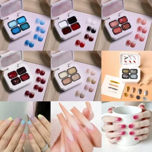 4 Colors Ombre Pat Pat Gel Polish HEMA TPO TMPTA Free Gradient Effect Pat Pat Gel Painting Gel Polish