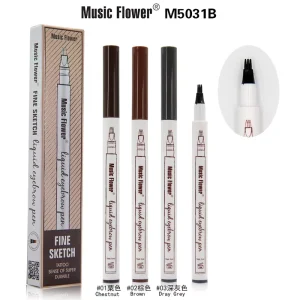 4 Head Fine Sketch Liquid Pencil Microblading Eyebrow Tattoo Pen Waterproof Brown Thin Pen Eyebrow Enhancers Makeup Tool