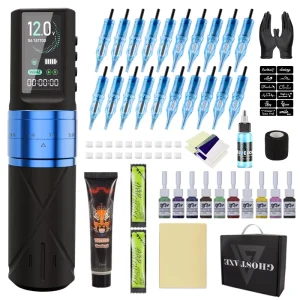 4.2mm Adjustable Stroke Wireless Tattoo Pen Machine Kit