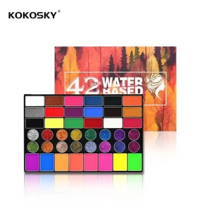 42-Color Safe Skin-Friendly Easy-to-Wash Water-Based Body Painting Set for Face Body and Children