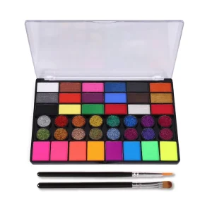 42 color Water soluble Watercolor Halloween Christmas Face Body Paint Palette