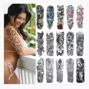 48*17cm Waterproof Body Tattoos Sleeves Full Arm Temporary Tattoo Stickers