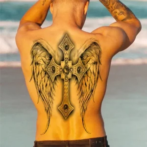 48*34Cm Full Back Temporary Tattoo Stickers Realistic Transfer for Woman Human Body Waterproof Tattoo Art