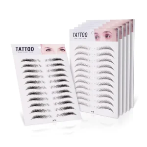 4D Hair Like Eyebrow Sticker Tattoo Eyebrow Waterproof Stereo Natural Lasting Makeup False Eyebrow Cosmetics