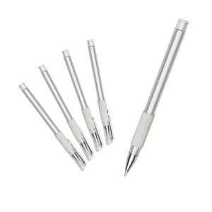 5 Color Plastic Skin Marker Pen Tattoo PMU Microblading Eyebrow Lip Mapping Tool for Permanent Makeup Artists