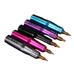 5 Color Professional Rotary Tattoo Machine Pen with Wireless LCD Display for Tattoo Body Art Makeup Machine Tattoo Gun